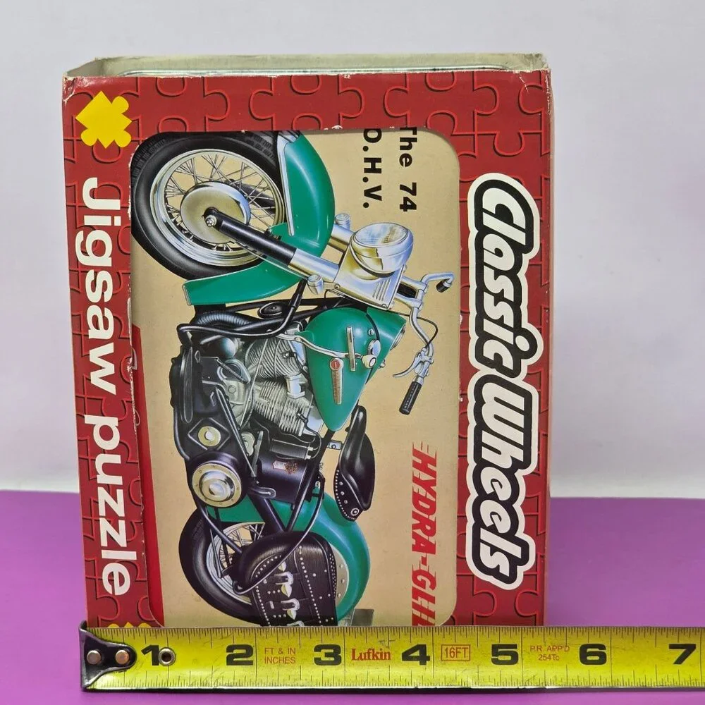 Classic Wheels Hydra-Glide Motorcycle Puzzle Three Daughters Ltd.‎ Vintage